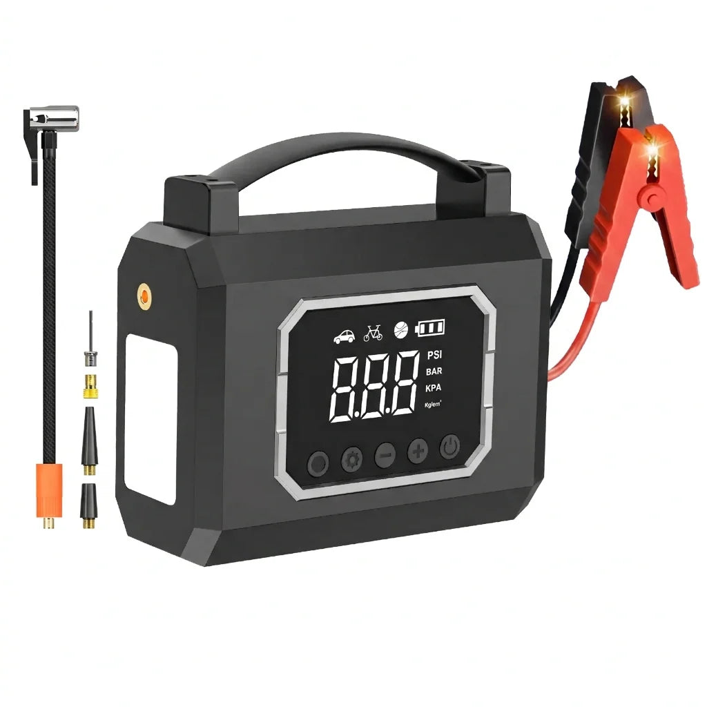 Arrancador de batería Mroace 4000A con compresor de aire